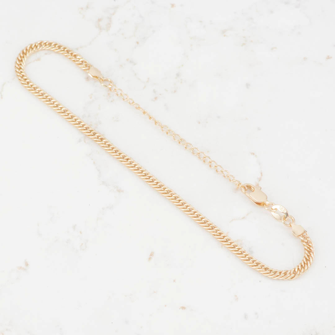 PULSERA CUBANA CONTINUA 3MM
